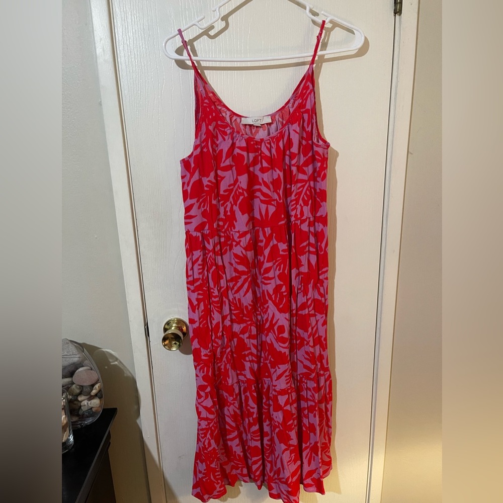 LOFT midi maxi dress size L